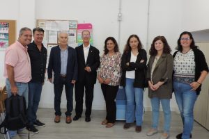 Visita a las instalaciones de Cáritas en Lomo Blanco del director general de Salud Mental y Adicciones de la Consejería de Sanidad del Gobierno de Canarias